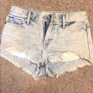 Abercrombie & Fitch high waisted jean shorts Sz 25